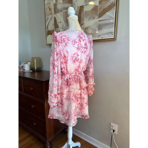S STORIA Pink floral tiered Dress - Picture 7 of 13